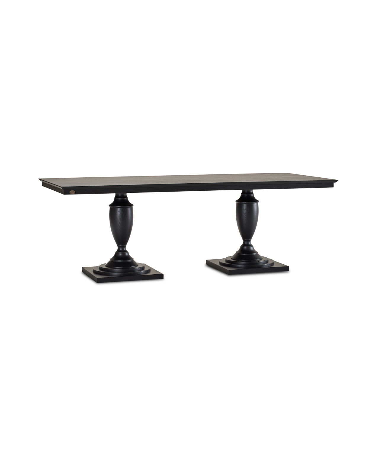 King's Desk dining table, black