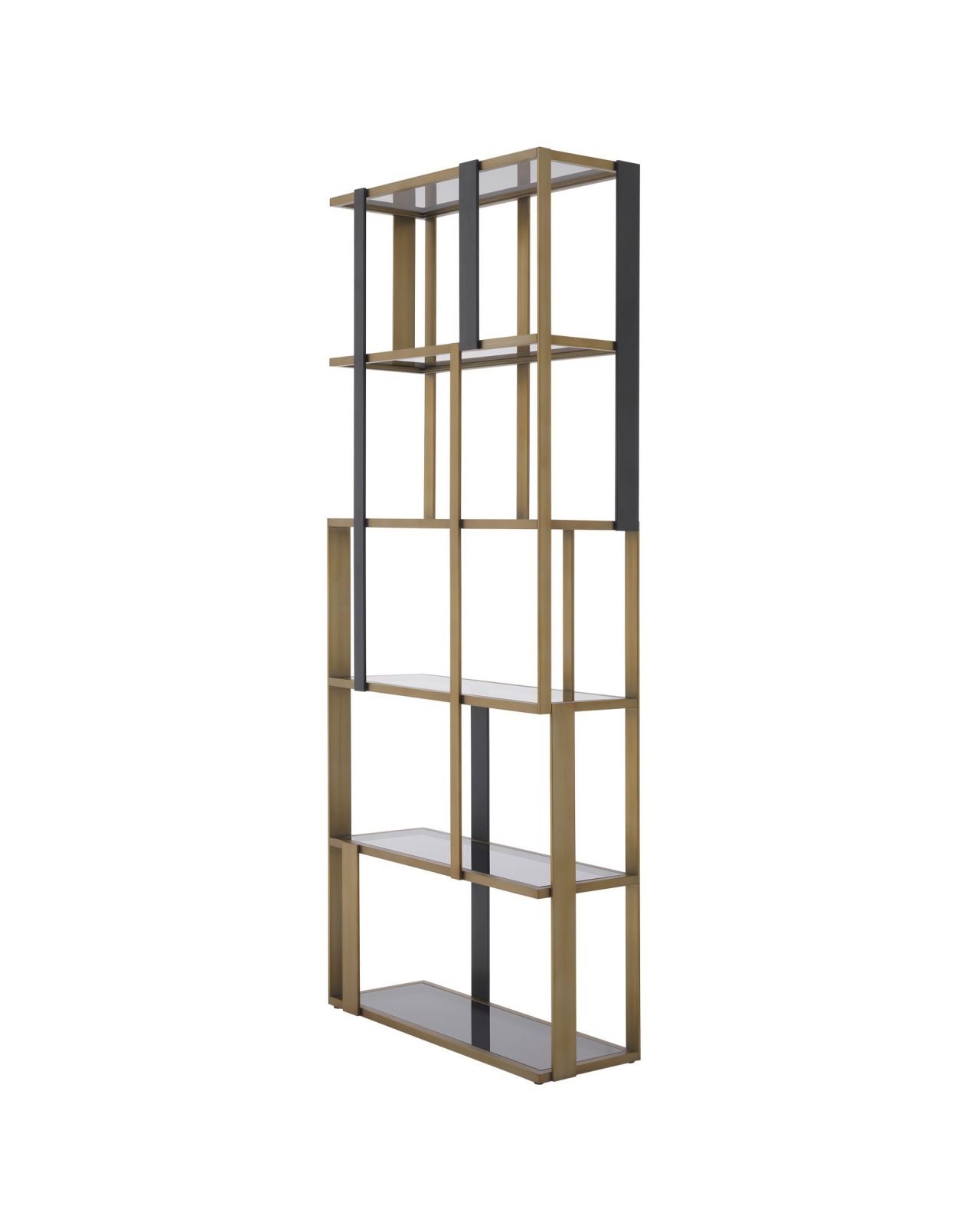 Clio hylla borstad mässing