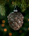 Maribel Pinecone Ornament Brown