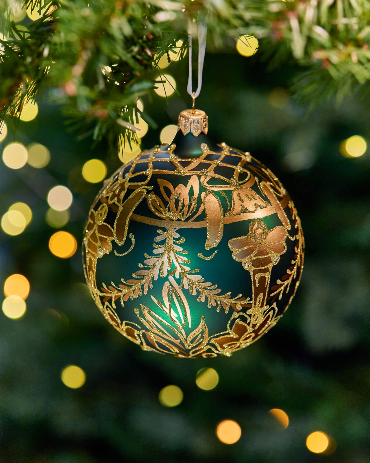 Lux Charles Bauble Green/Gold