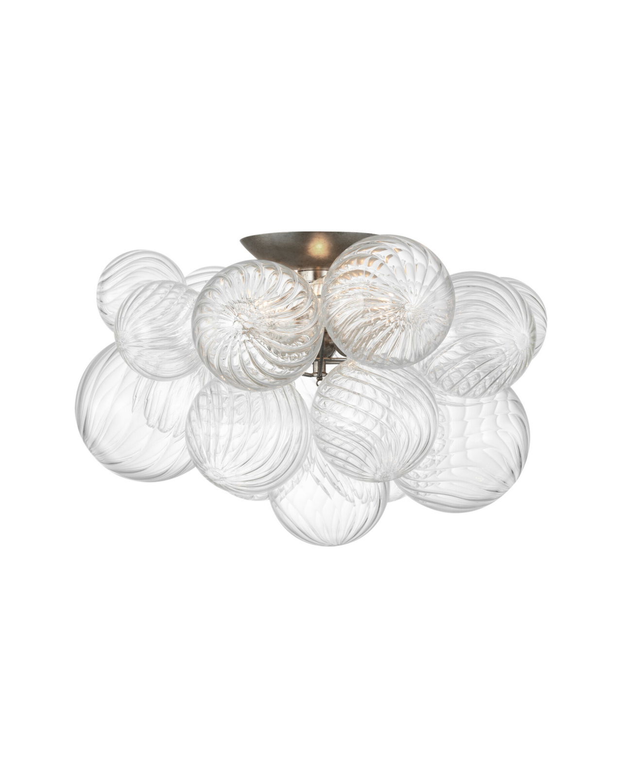 Talia 20" Flush Mount Silver