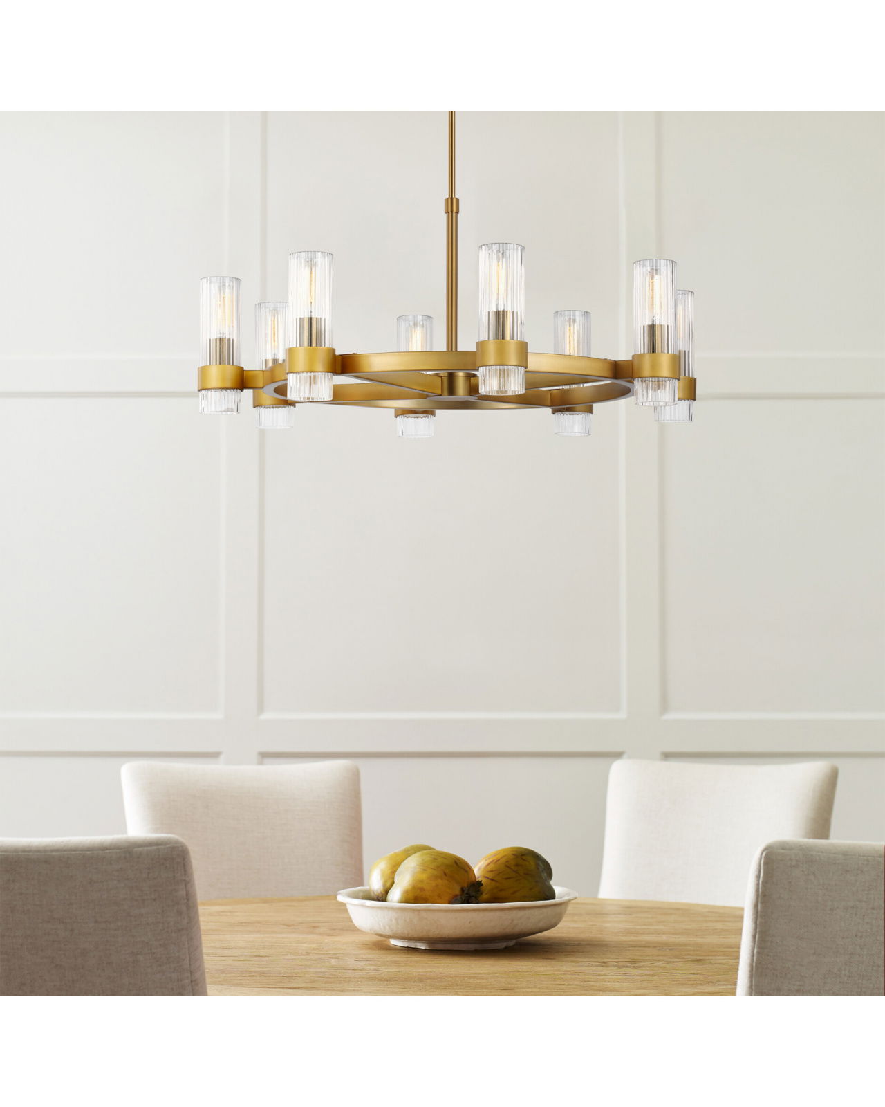 Geneva Chandelier Brass
