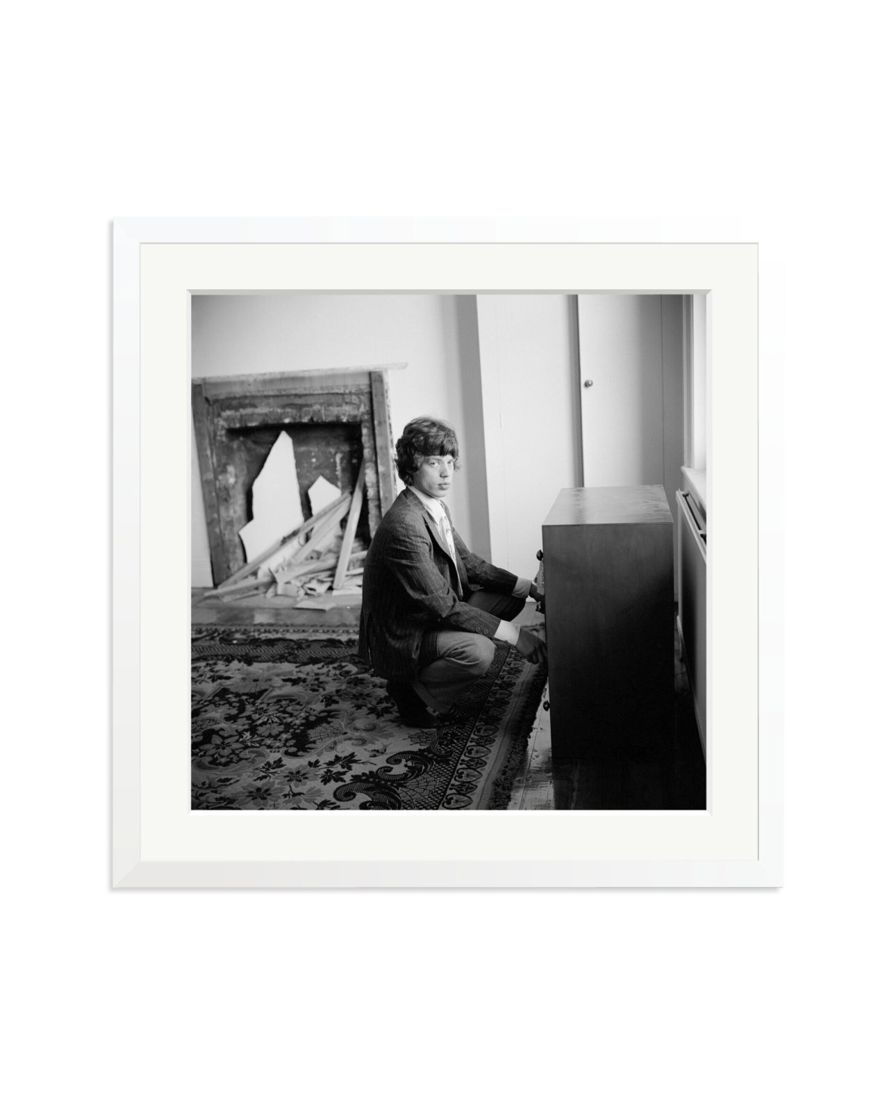 Mick Jagger at Home, 1966 White / XL