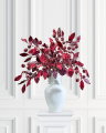 Berry Blossom dekorationsgren vinrød