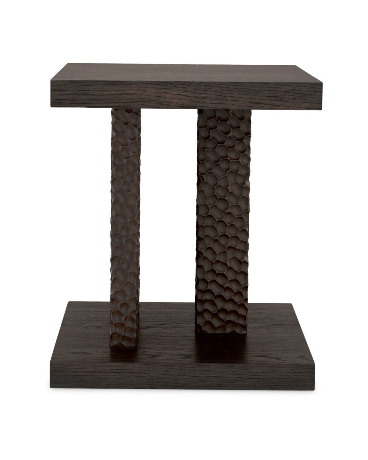 Bravon Side Table Ebony Oak Veneer