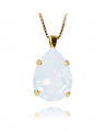 Mini Drop halsband white opal