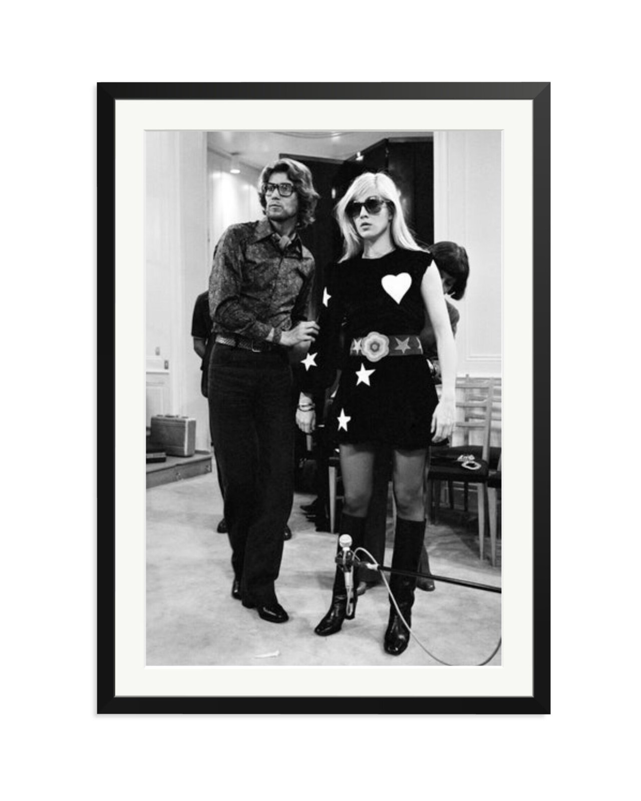 Sylvie Vartan at Yves Saint Laurent Black / XXL