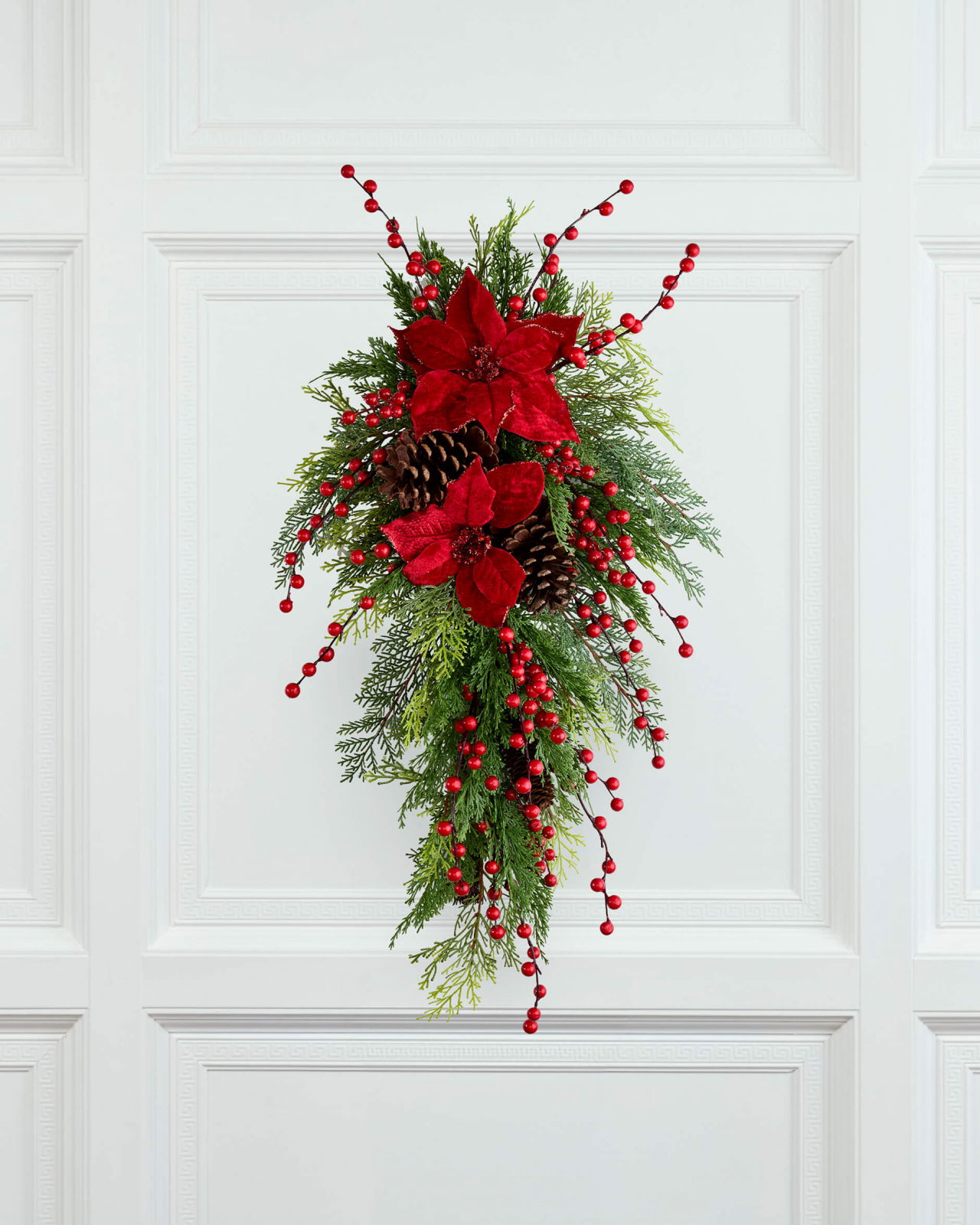 Celeste flower decoration red/green