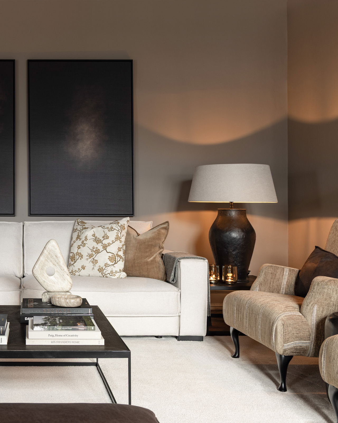 Gabby cushion cover camel