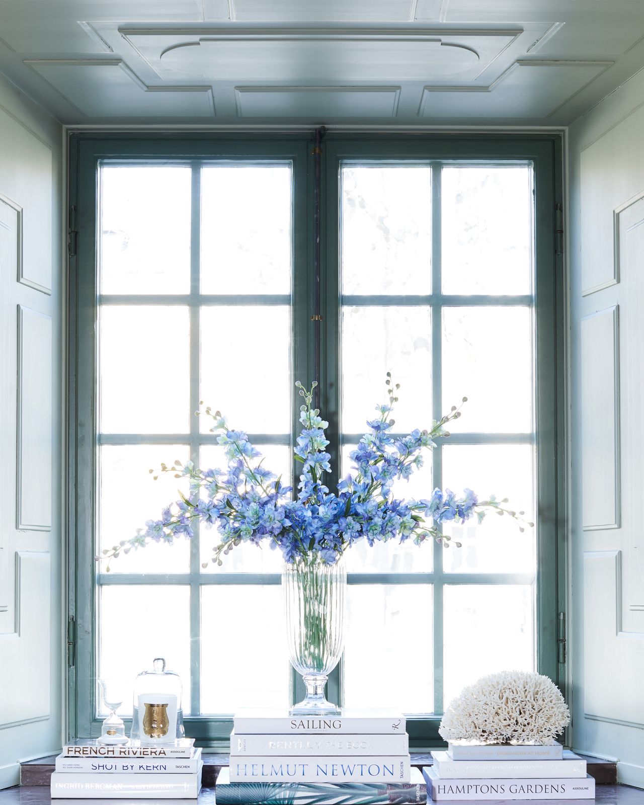 Palmetto vase krystal høj