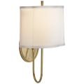 Simple Scallop Wall Sconce Soft Brass
