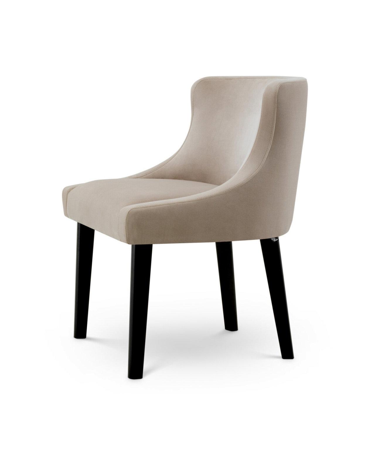 Chavelle dining chair torrin natural velvet