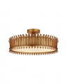 Leslie 21" Semi-Flush Gilded Iron