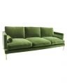 Bonham soffa 3-sits amazon green/mässing