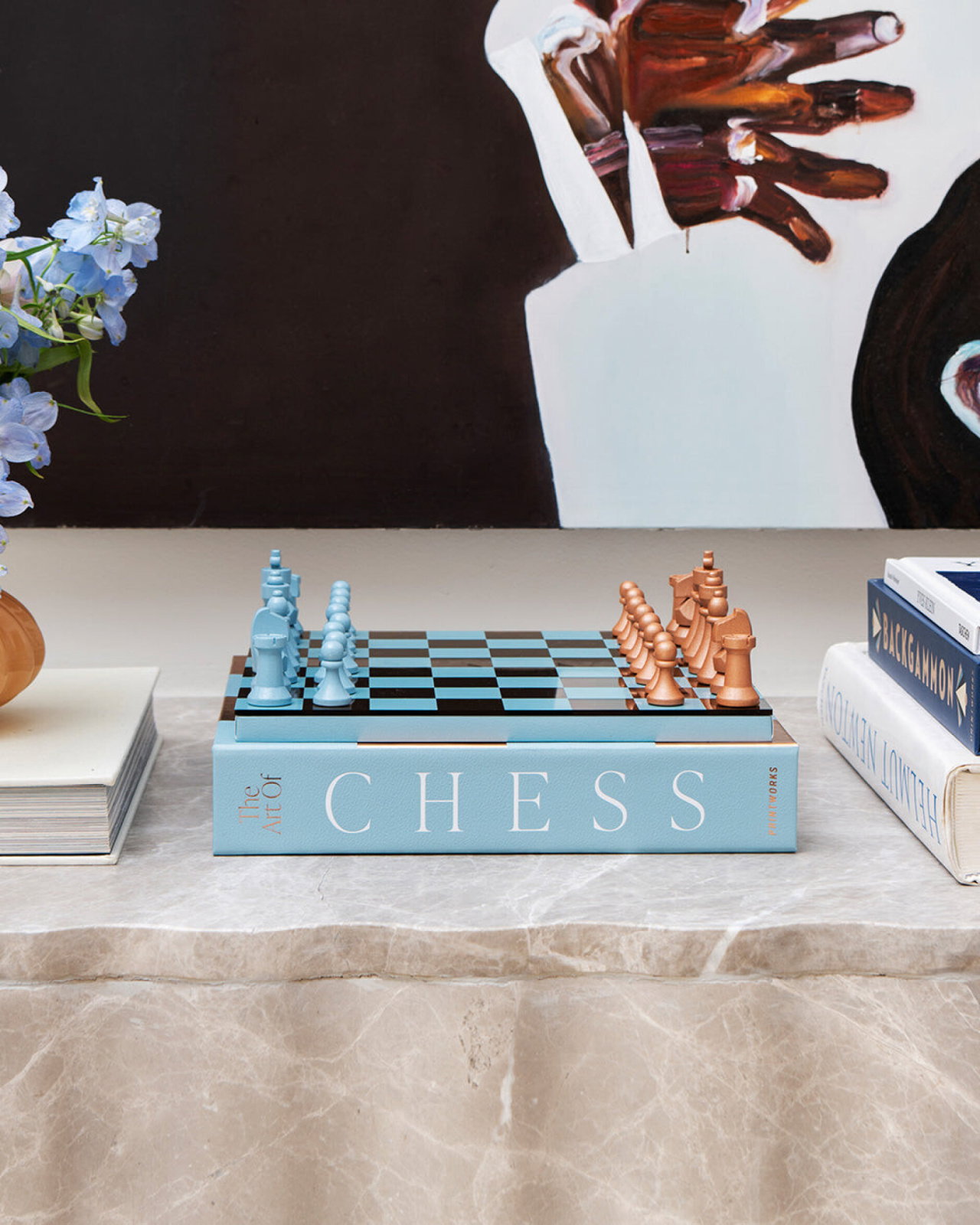 Classic Art Of Chess Mirror light blue/copper