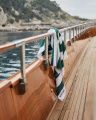 Santorini beach towel green