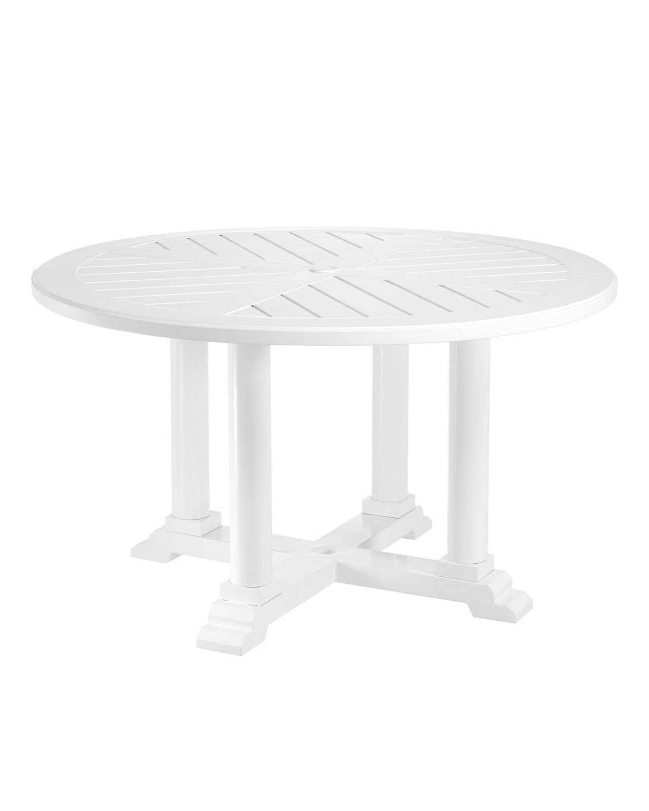 Bell Rive spisebord, hvitt, Ø 130