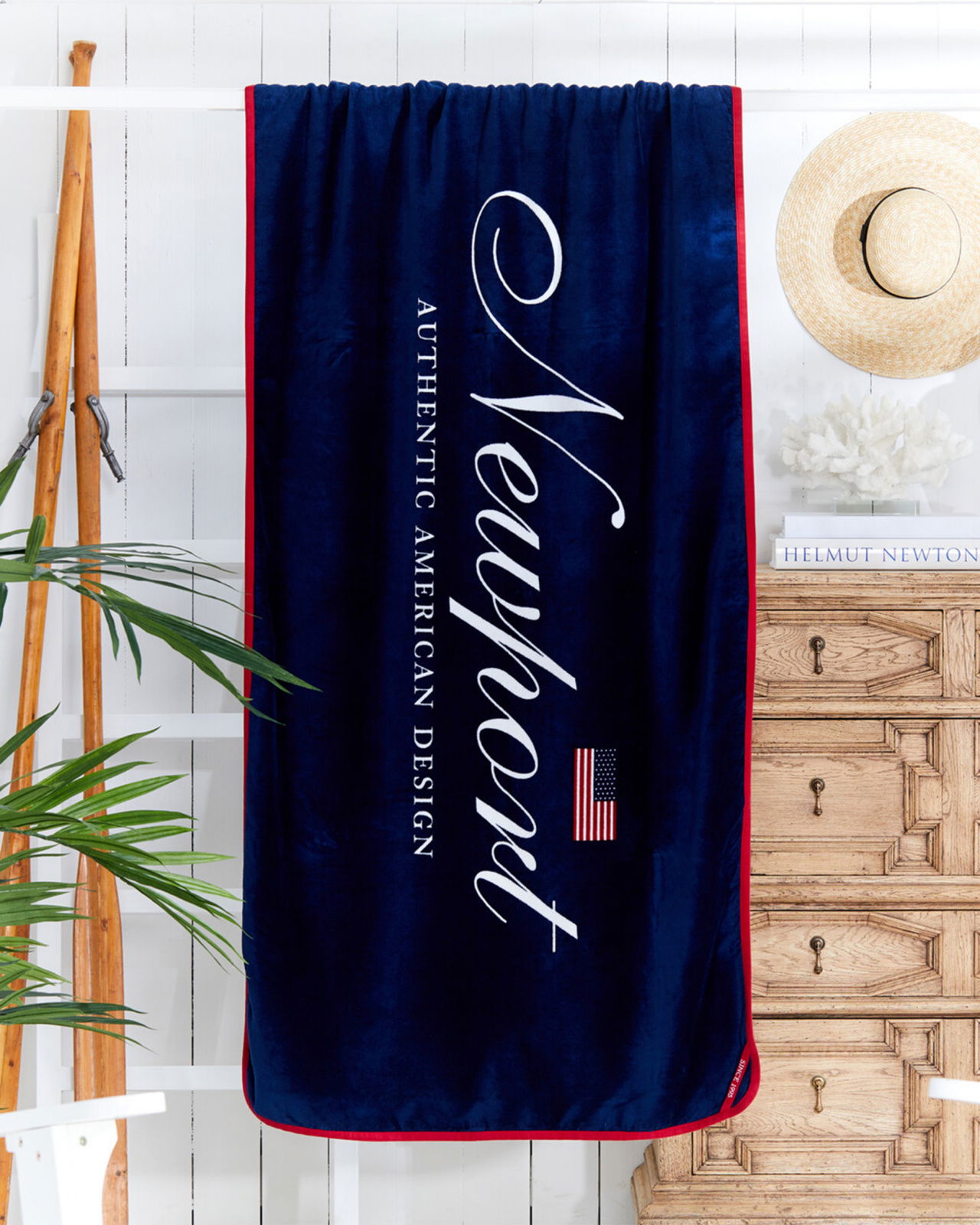 Pebble Beach rantapyyhe sininen