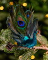 Yvette Peacock Christmas Decoration Blue/Green