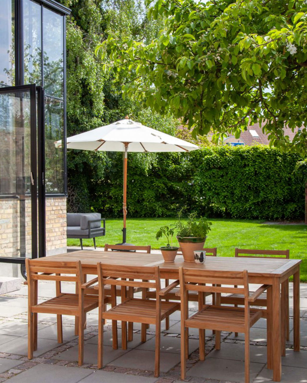 Pomino parasoll off-white