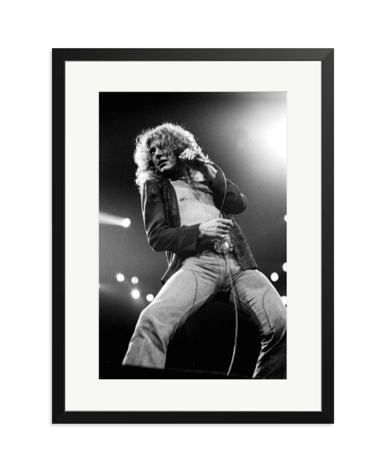 Robert Plant of Led Zeppelin 1977 Black / XL