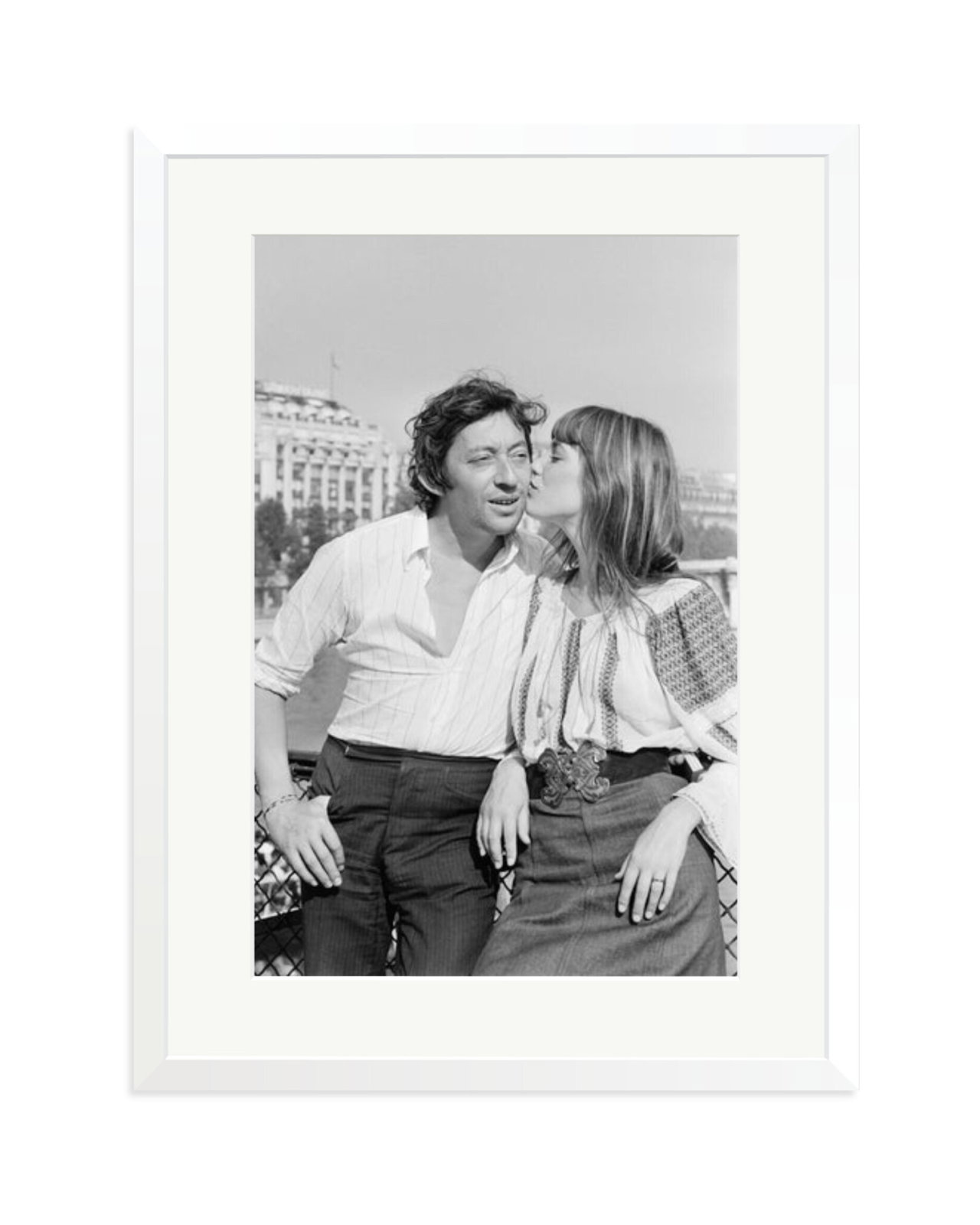 Gainsbourg and Birkin in Paris White / XL