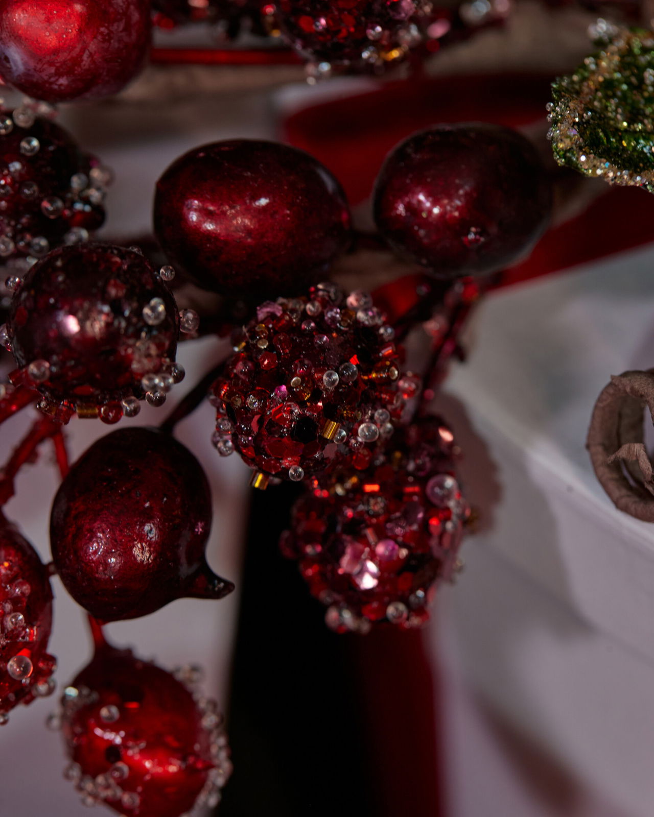 Grape decoratietak rood