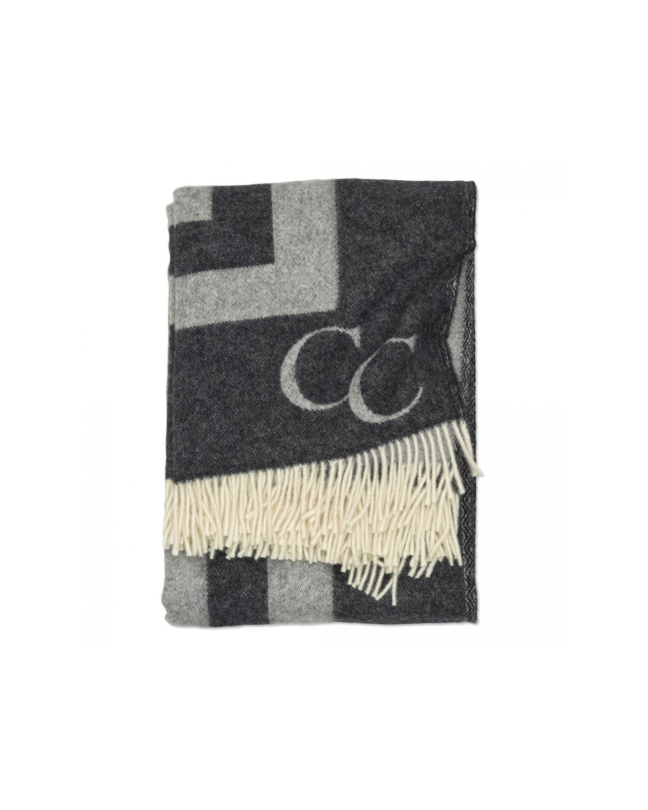 Monogram Throw Black OUTLET