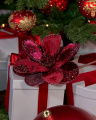 Magnolia Decorative Branch Burgundy