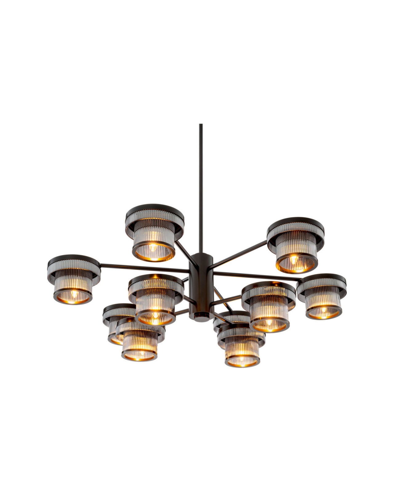 Andromeda kroonluchter brons