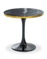 Side Table Parme black faux marble OUTLET