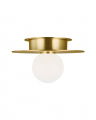 Nodes Small Flush Mount Brass