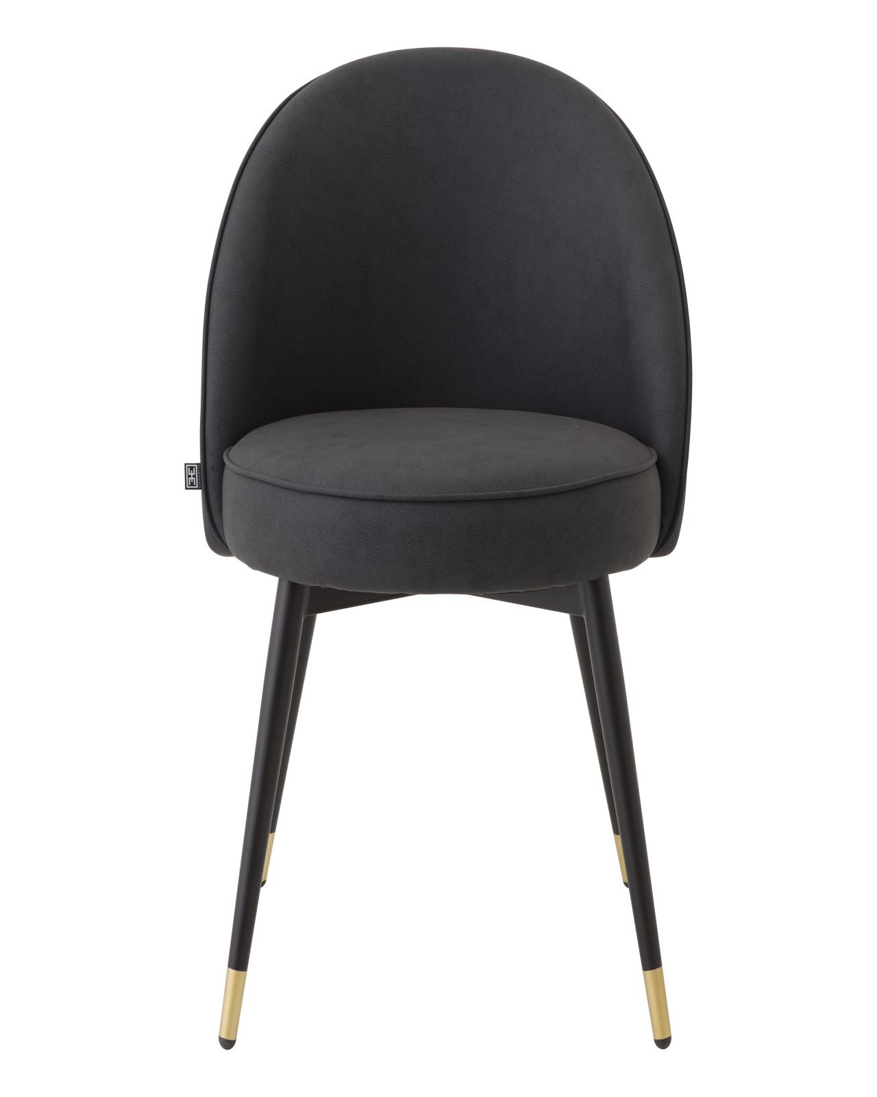 Cooper Dining Chair Faux Leather Grey Set of 2