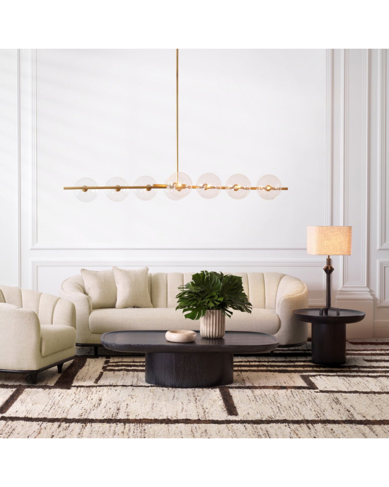 Conti bordlampe bronze