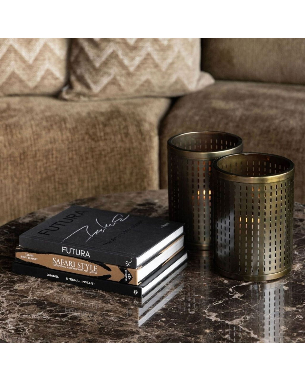 Armando ljuslykta antik mässing