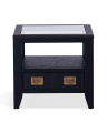 Martino Beistelltisch Glasplatte Iconic Black