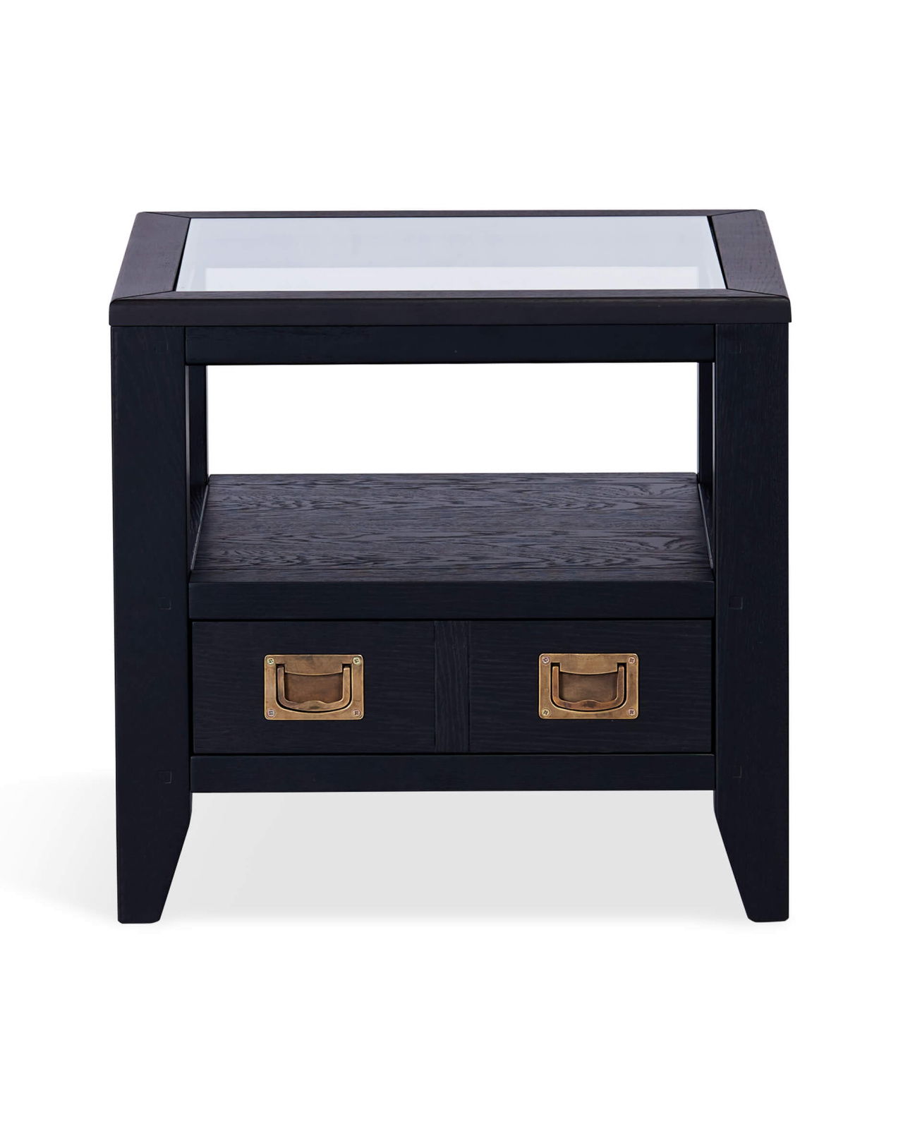 Martino sidobord glasskiva iconic black