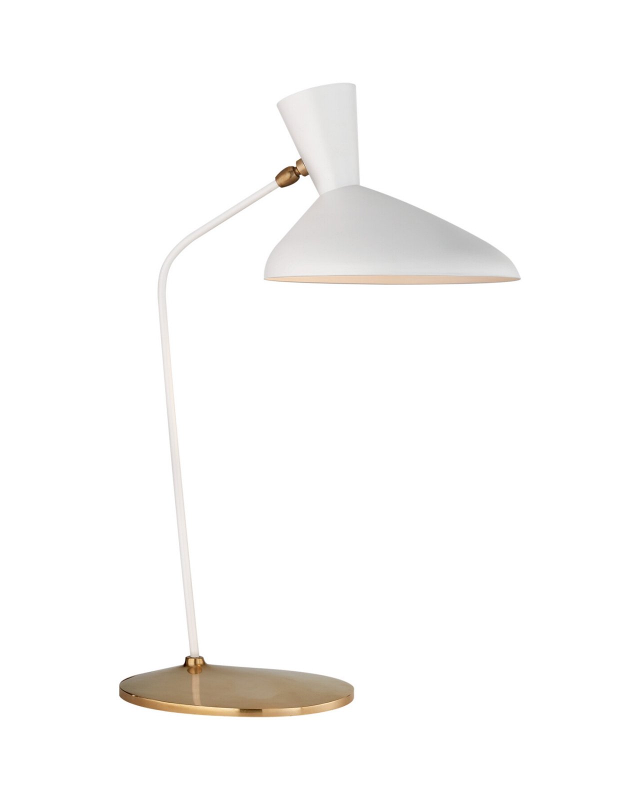 Austen Large Offset Table Lamp White