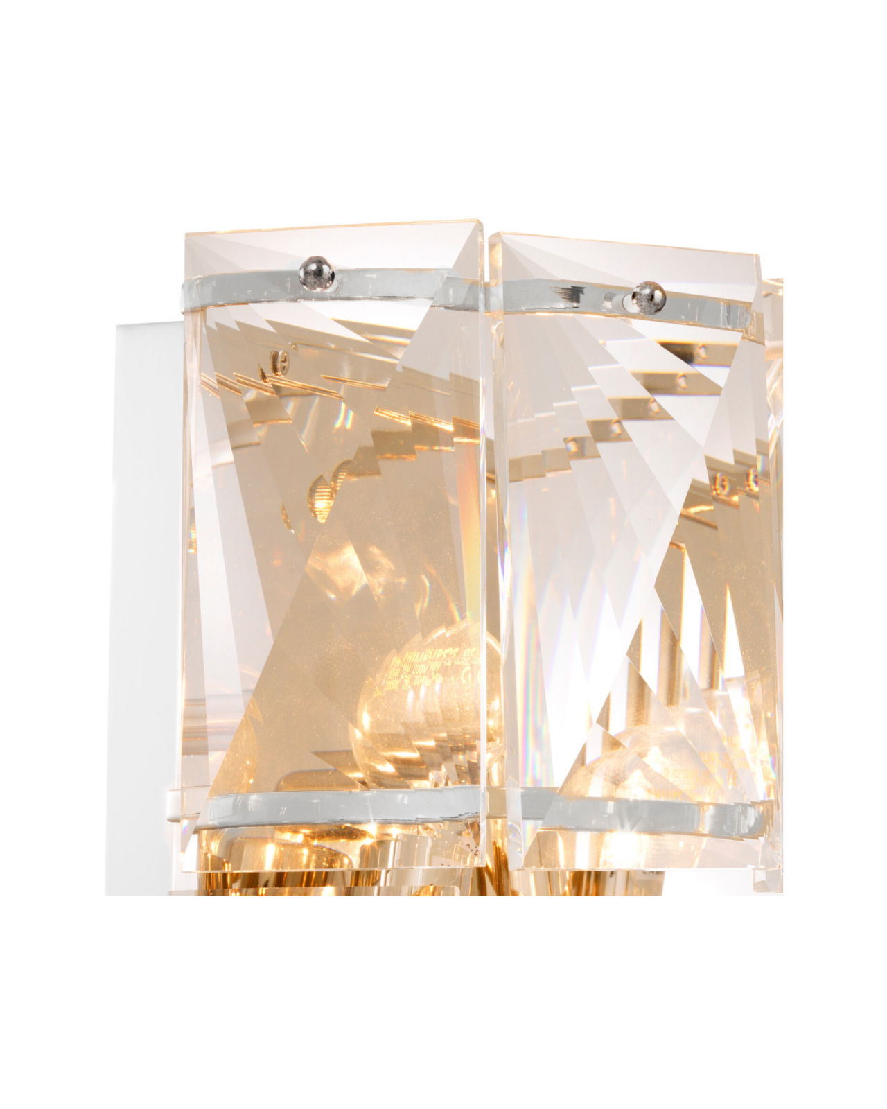 Amazone vägglampa nickel