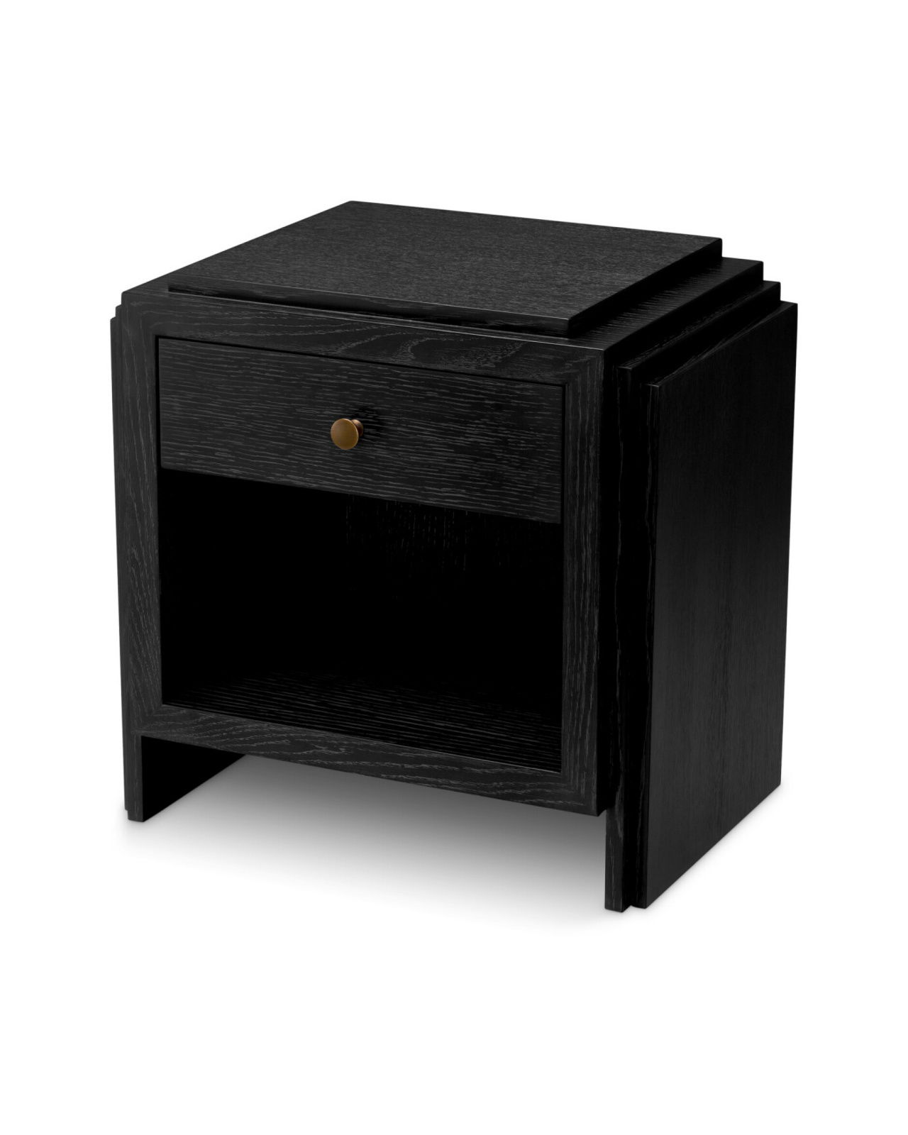 ArtDeco sidobord charcoal grey