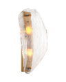 Hibis wandlamp antiek messing