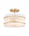 Ruby taklampe antikk messing