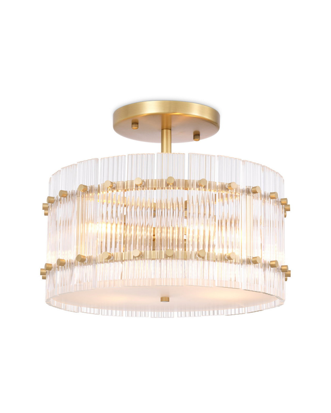 Ruby taklampe antikk messing