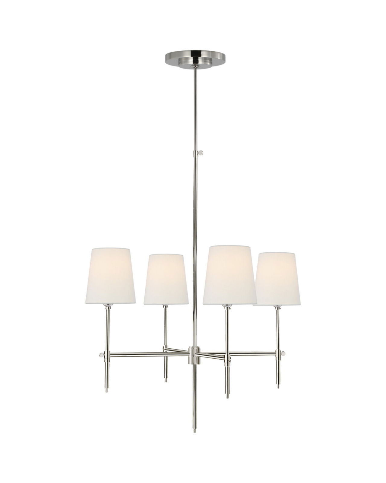 Small Bryant Chandelier Polished Nickel