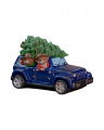 Beren in auto kerstdecoratie
