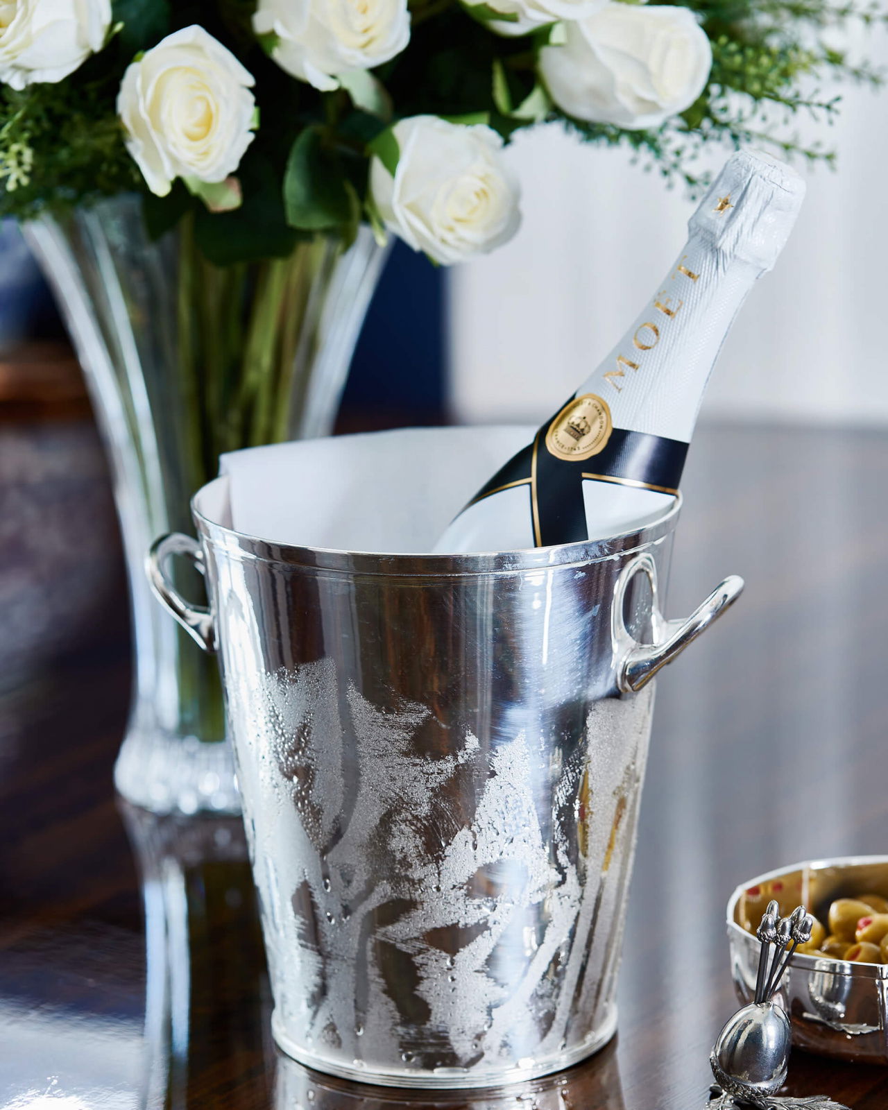 Surin champagnekylare silver