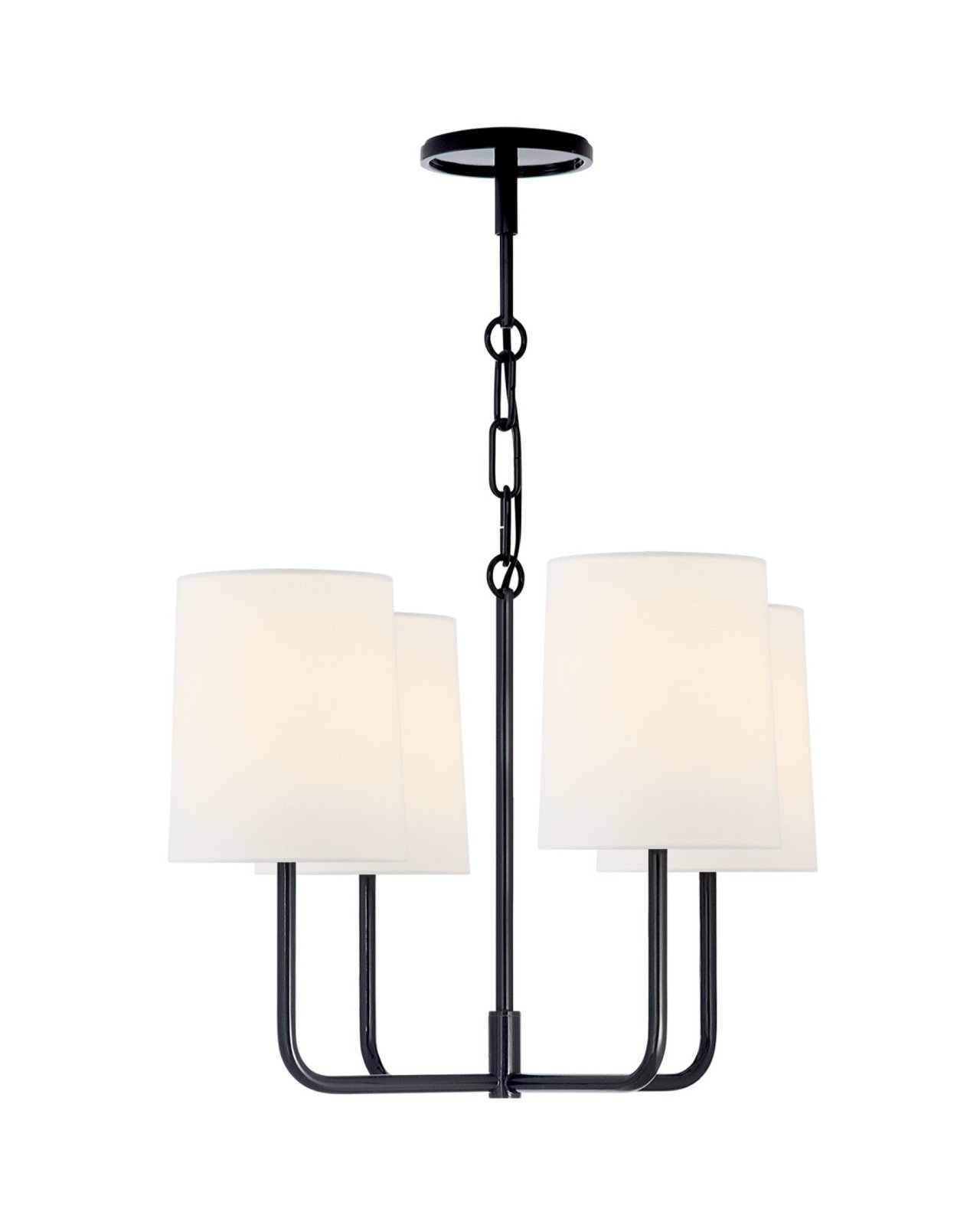 Go Lightly Chandelier Charcoal/Linen Small