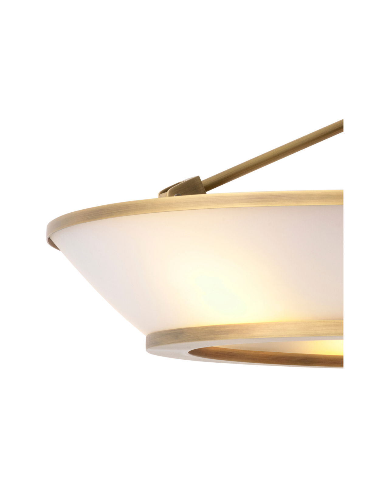 Ferette taklampa antik mässing