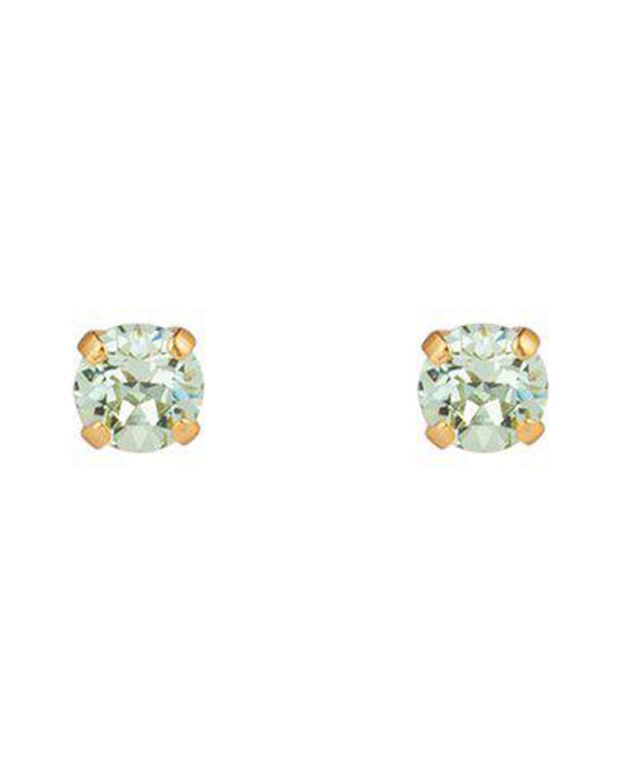 Mini stud earrings chrysolite