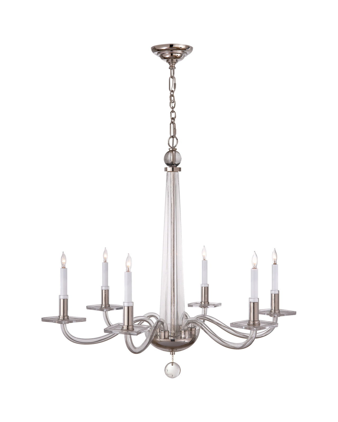 Robinson Chandelier Polished Nickel